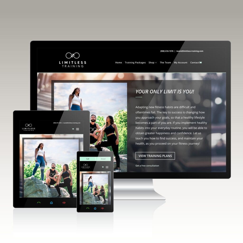 Personal Trainer Website Example
