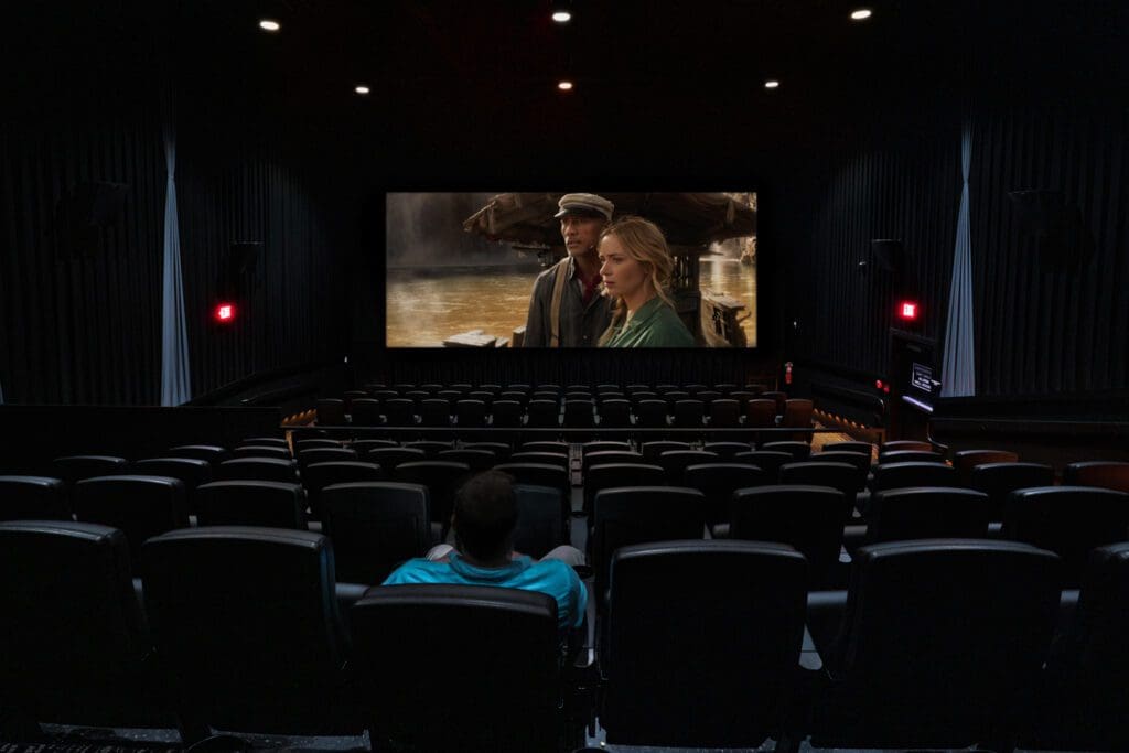 Professional photograph of movie theater