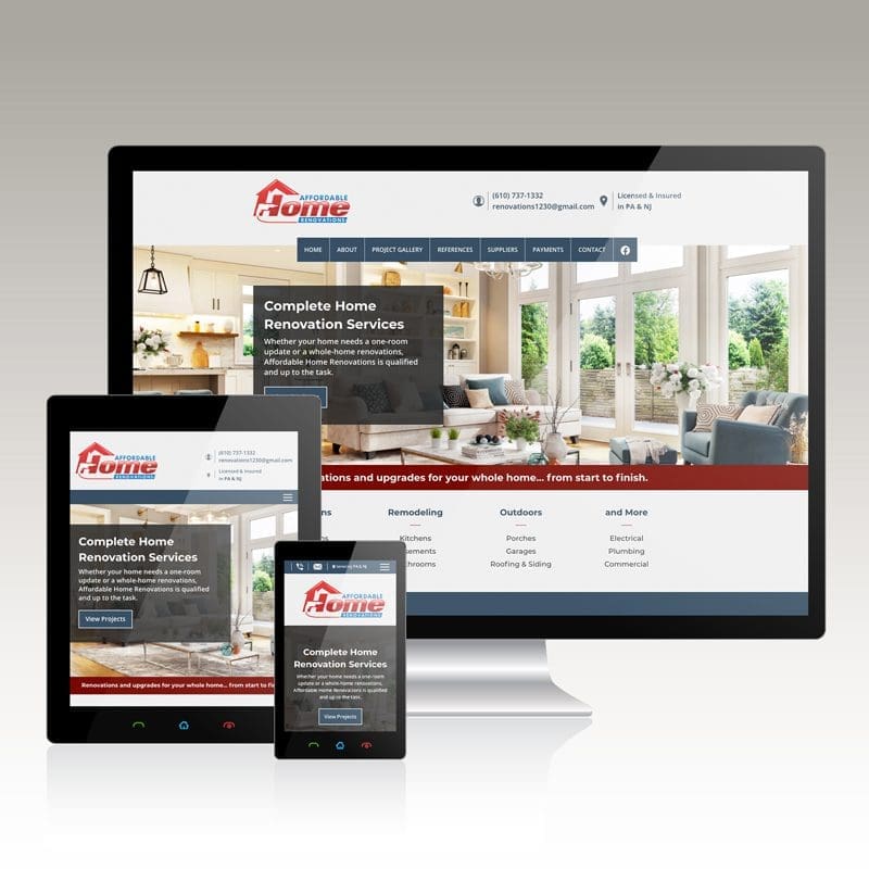 Website for home contractor
