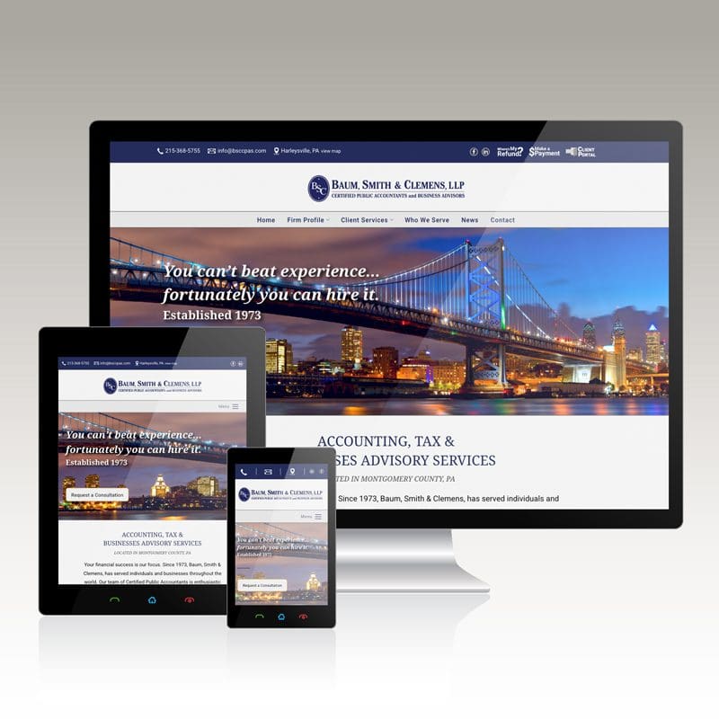 Website for accounting firm