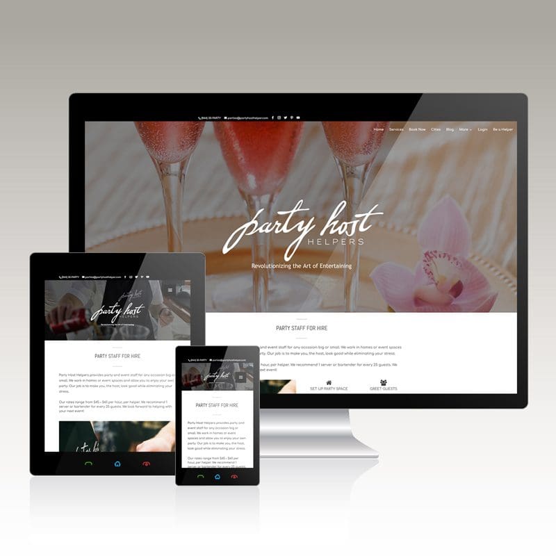 Website for catering company