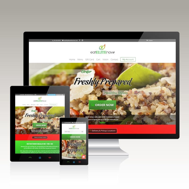 Website for food service company